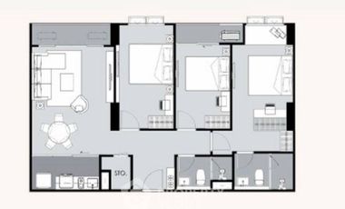 For sale 3 bedrooms condo in Watthana, Bangkok