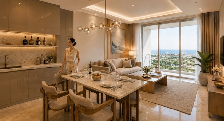 À vendre 2 chambres condo à Bang Lamung, Chonburi