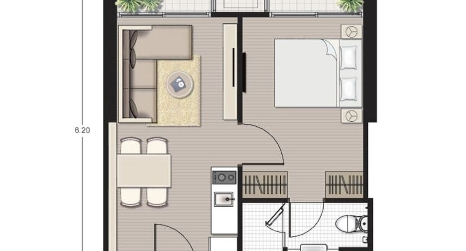 For rent 1 bed condo in Watthana, Bangkok