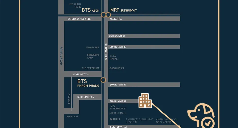 Condo en venta de 2 habitaciones en Watthana, Bangkok