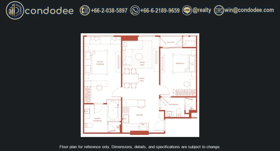 Wohnung zum Kauf mit 2 Zimmer in Phaya Thai, Bangkok