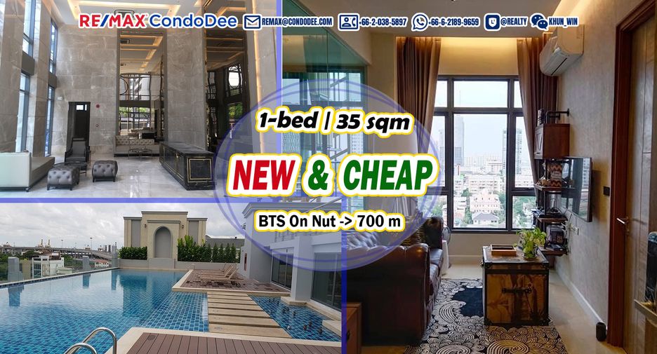For sale 1 bed condo in Phra Khanong, Bangkok