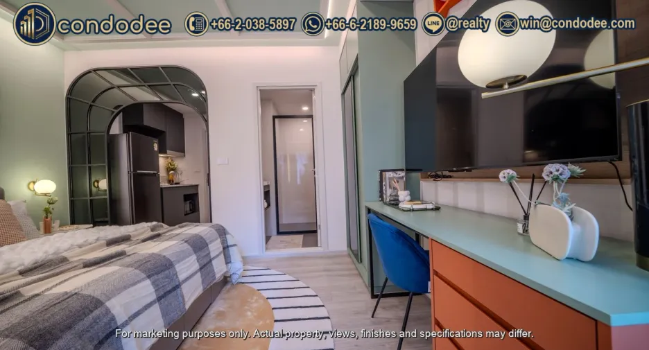 For sale 1 bed condo in Huai Khwang, Bangkok