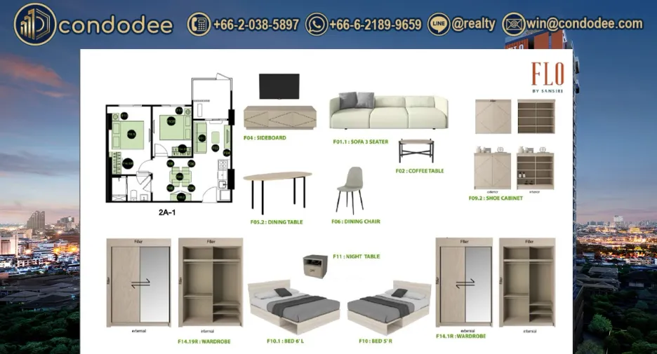 À vendre 2 chambres condo à Khlong San, Bangkok