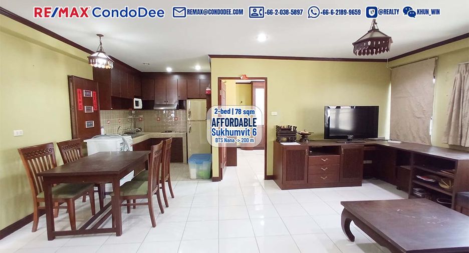 For sale 2 bedrooms condo in Khlong Toei, Bangkok