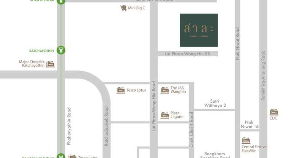 Casa adosada en venta de 3 habitaciones en Lat Phrao, Bangkok