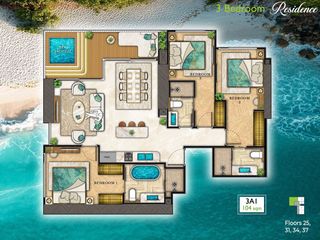 Condo en venta de 3 habitaciones en Bang Lamung, Chonburi