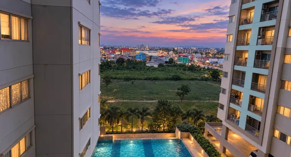 À vendre 1 chambre condo à Bang Lamung, Chonburi