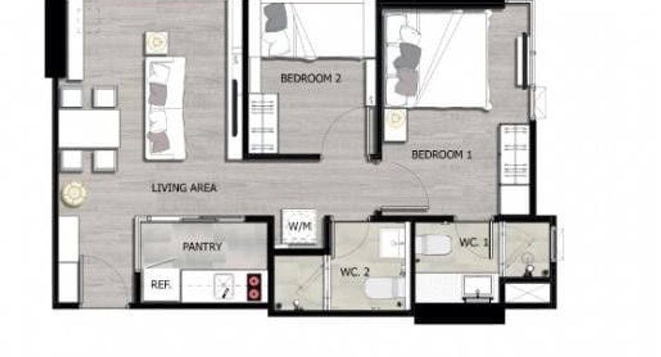 For sale 2 bed condo in Watthana, Bangkok