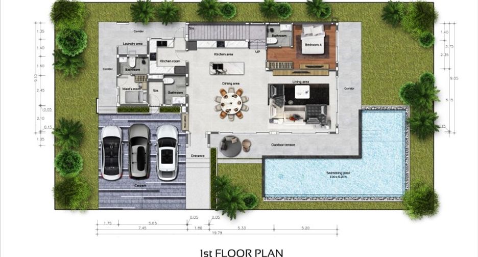 Haus zum Kauf mit 4 Zimmer in Bang Lamung, Chonburi