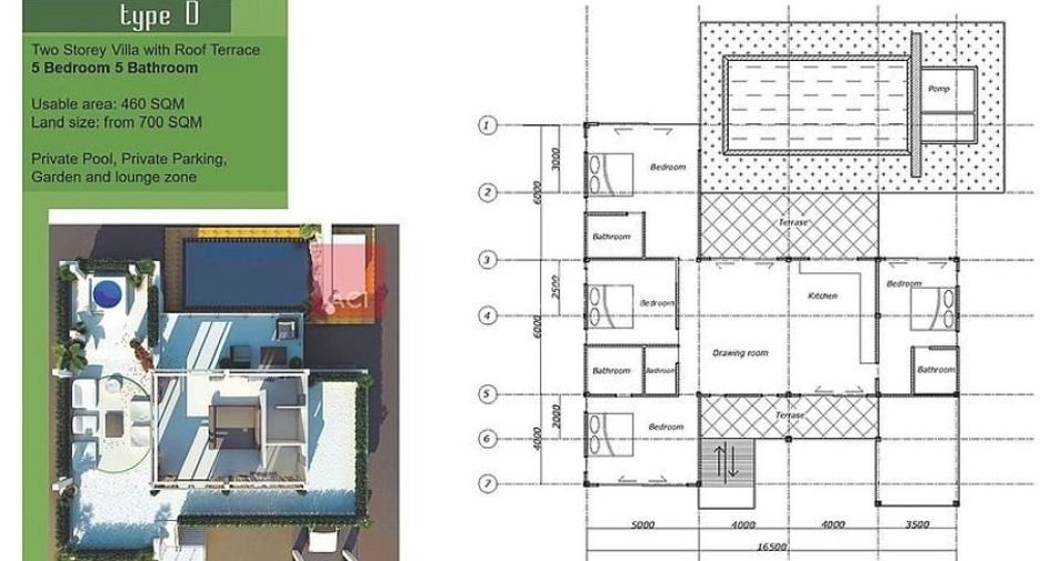 For sale 5 bedrooms house in Bang Lamung, Chonburi