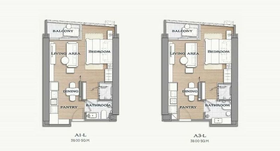 À vendre 1 chambre condo à Bang Lamung, Chonburi
