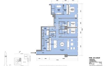 For rent 3 bed condo in Sathon, Bangkok