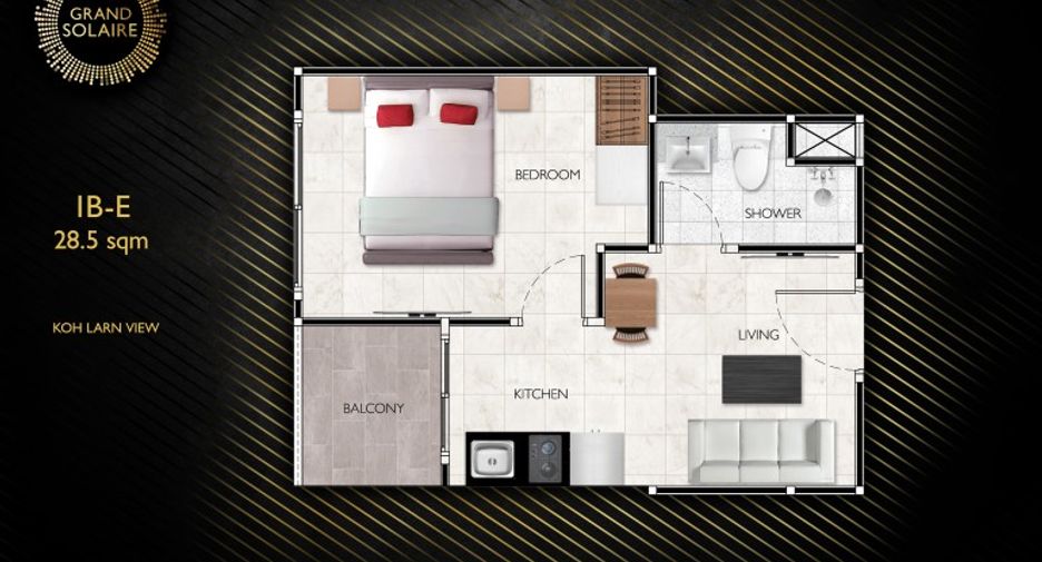 For sale 1 Beds condo in South Pattaya, Pattaya