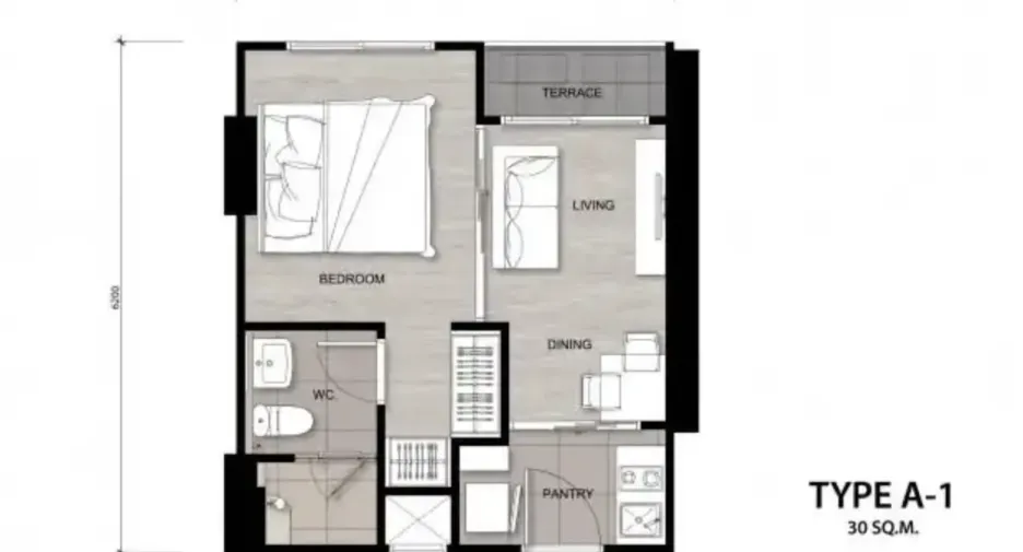 For sale 1 Beds condo in Rat Burana, Bangkok