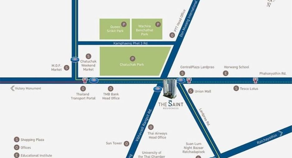 For rent and for sale 1 bed condo in Chatuchak, Bangkok