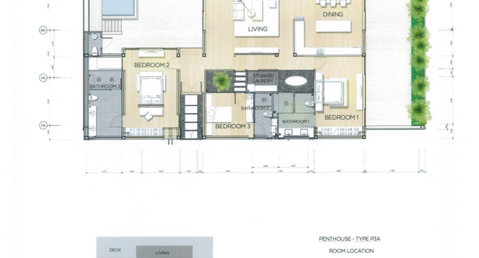 For sale 3 bedrooms condo in Sattahip, Chonburi