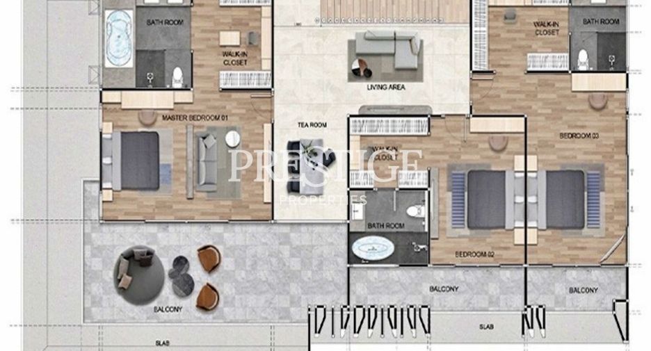 À vendre 4 chambres maison à Bang Lamung, Chonburi