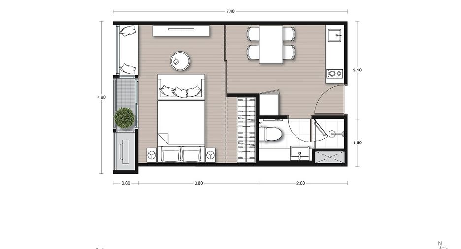 For sale 1 Beds condo in Watthana, Bangkok