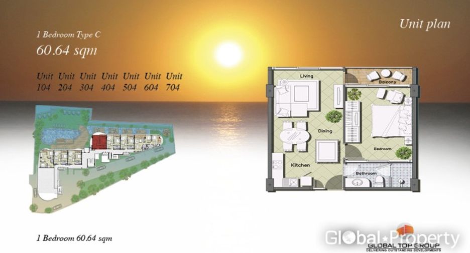 For sale 1 bed condo in North Pattaya, Pattaya