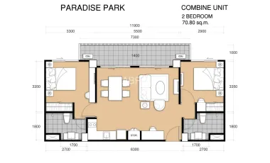 For rent and for sale 2 bedrooms condo 