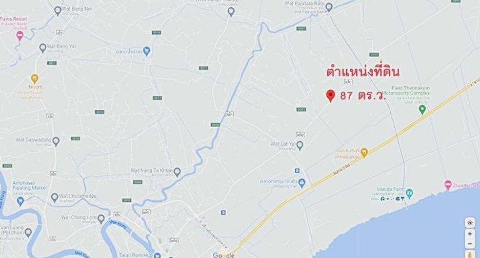 For sale land in Mueang Samut Songkhram, Samut Songkhram