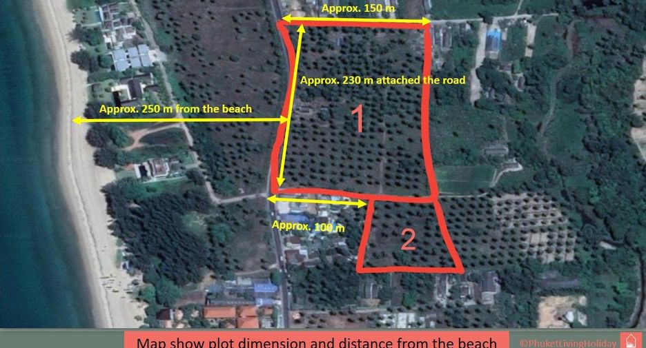For sale land in Takua Thung, Phang Nga