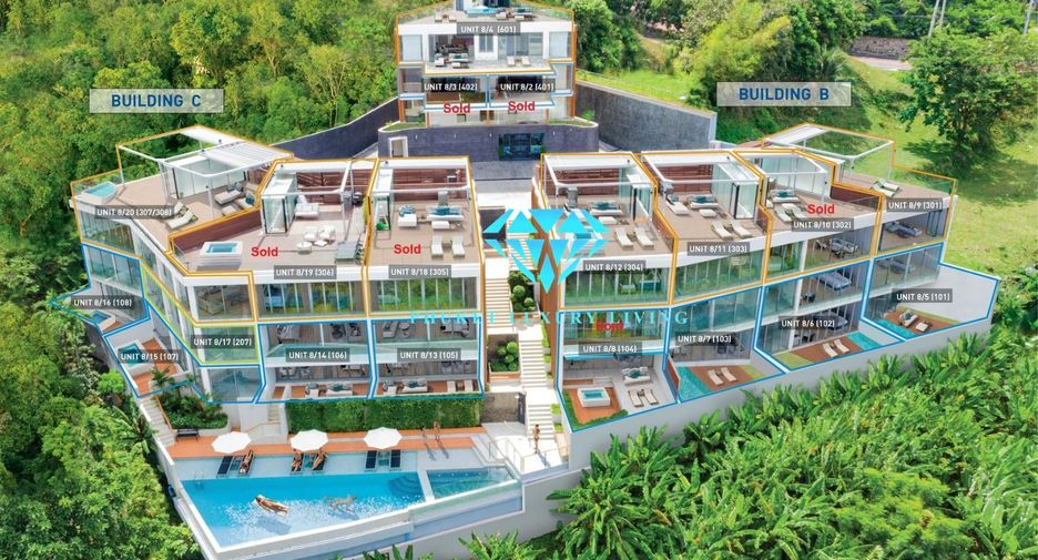 For sale 2 bedrooms condo in Kathu, Phuket