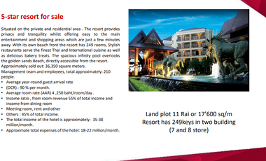 For sale 249 ベッドルーム hotel in North Pattaya, Pattaya