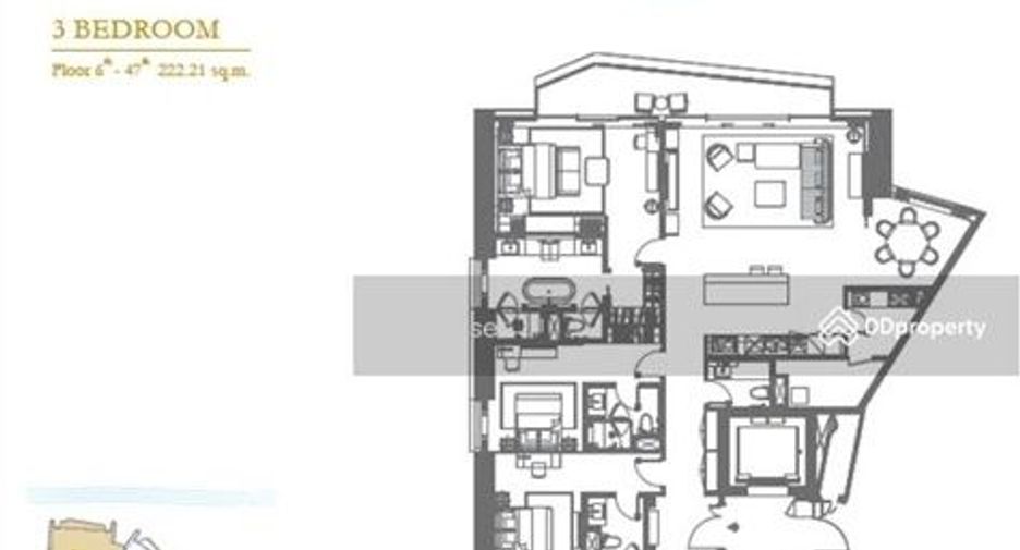 For sale 3 bed condo in Khlong San, Bangkok
