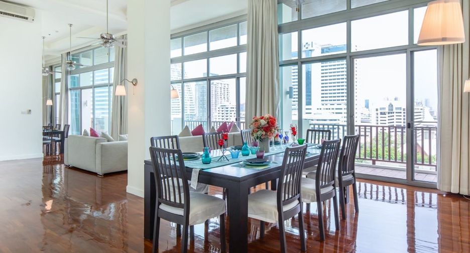 For rent 4 bed serviced apartment in Sathon, Bangkok