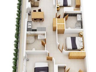 À vendre 3 chambres appartement à Bang Lamung, Chonburi