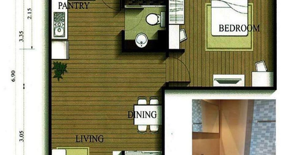 For sale 1 bed condo in Wang Thonglang, Bangkok
