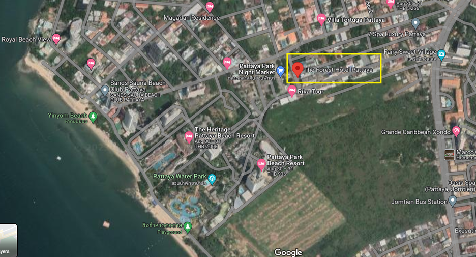 Hotel en venta de 122 habitaciones en Bang Lamung, Chonburi