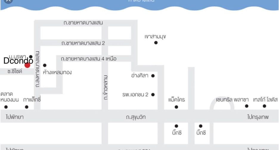 For rent 1 bed condo in Mueang Chon Buri, Chonburi