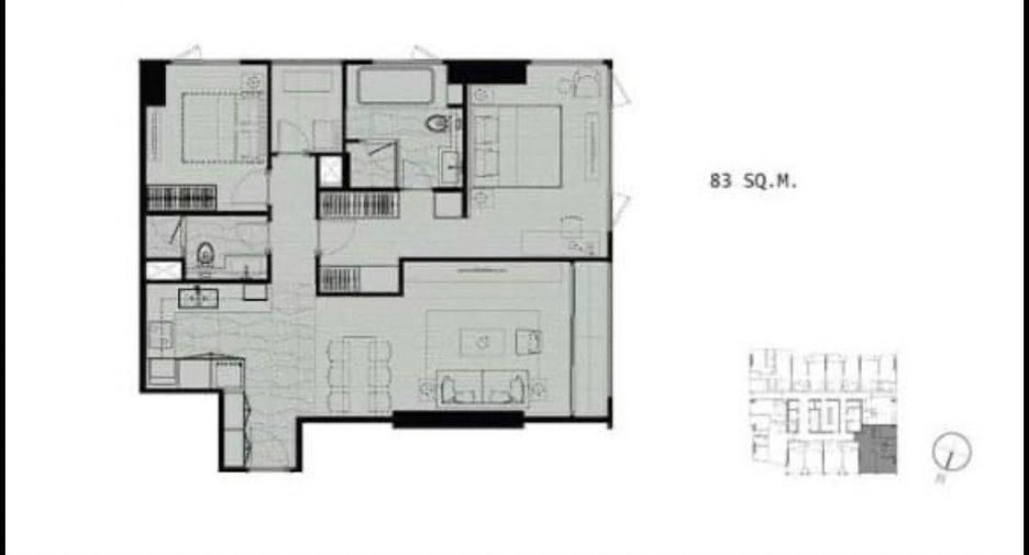 For rent and for sale 2 bedrooms condo in Khlong Toei, Bangkok