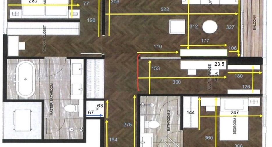 Condo en venta de 3 habitaciones en Khlong Toei, Bangkok