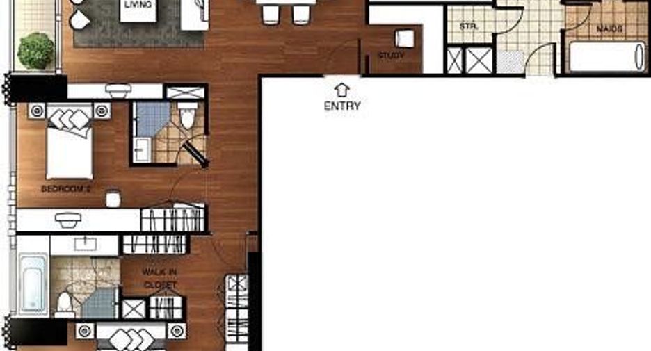 For rent 2 ベッドルーム condo in Pathum Wan, Bangkok