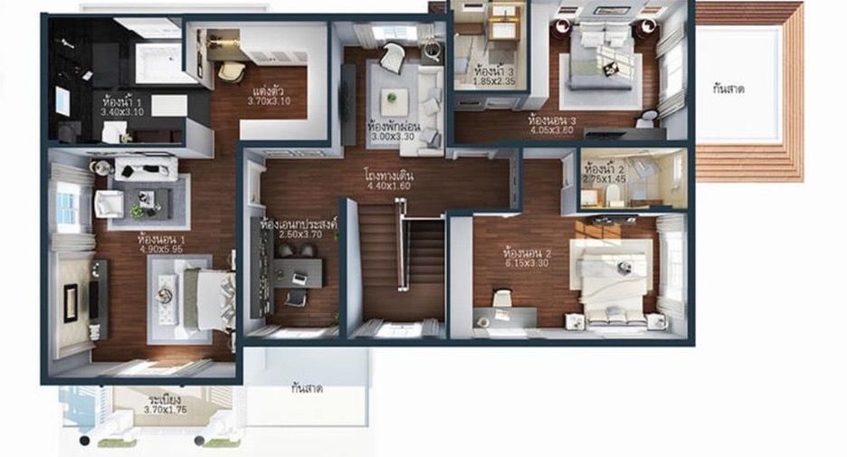 ให้เช่า 4 ห้องนอน บ้านเดี่ยว ใน บางพลี, สมุทรปราการ