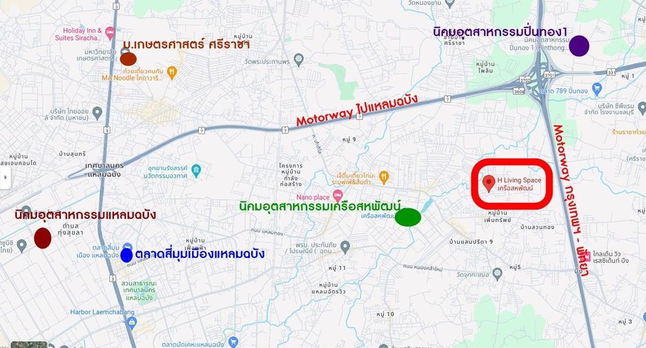 For sale 3 bedrooms townhouse in Si Racha, Chonburi