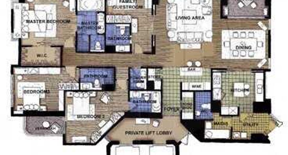 For rent 4 bedrooms condo in Pathum Wan, Bangkok