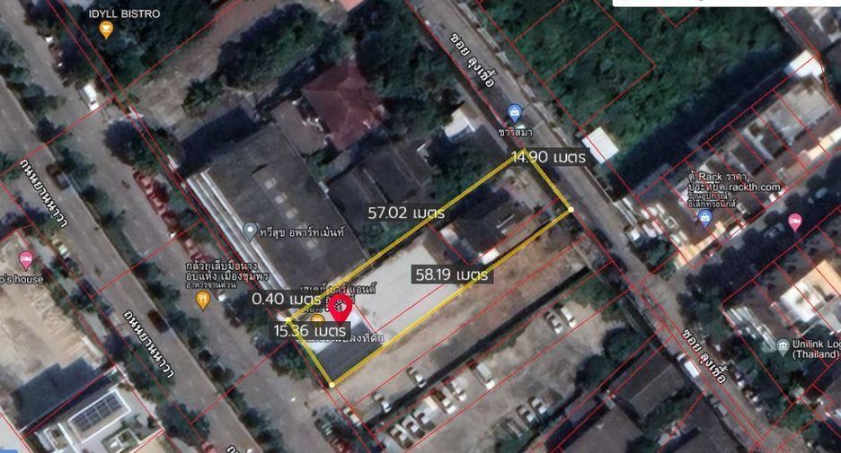 For sale land in Yan Nawa, Bangkok
