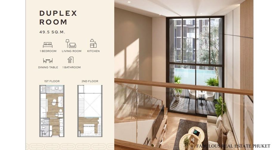 À vendre 1 chambre condo à Mueang Phuket, Phuket