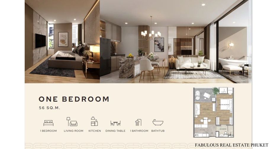 À vendre 1 chambre condo à Mueang Phuket, Phuket
