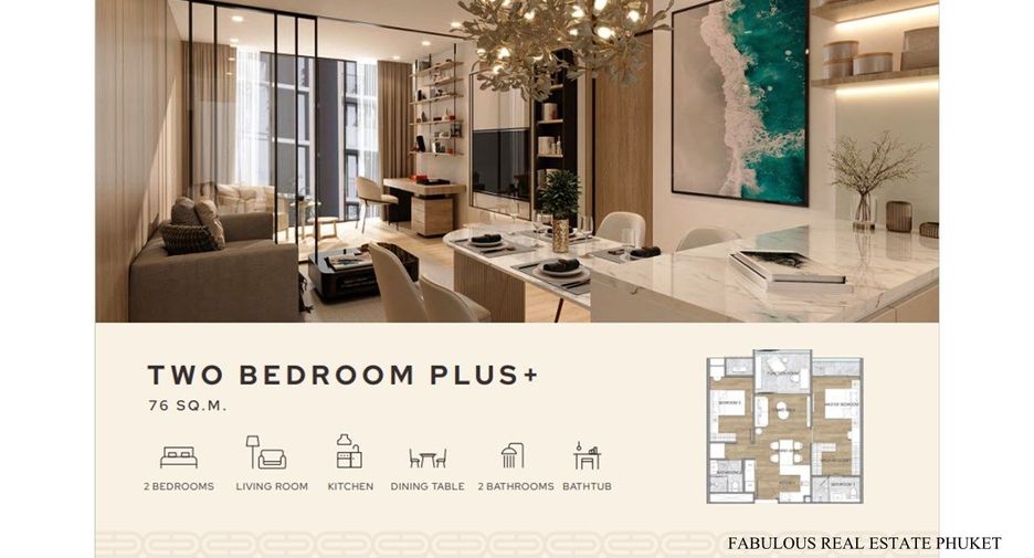 À vendre 1 chambre condo à Mueang Phuket, Phuket