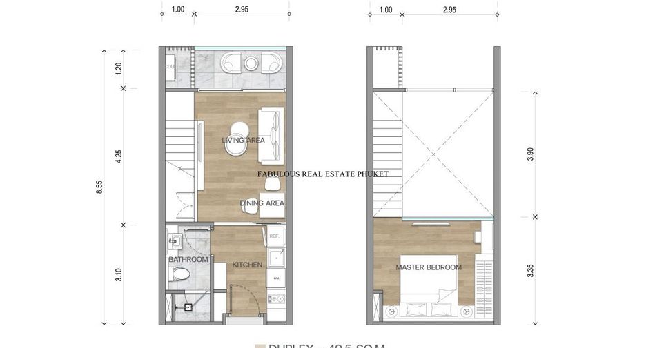 À vendre 1 chambre condo à Mueang Phuket, Phuket