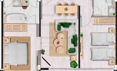 À vendre 2 chambres condo à Mueang Phuket, Phuket