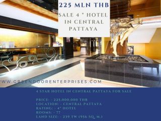 For sale 77 bed hotel in Central Pattaya, Pattaya