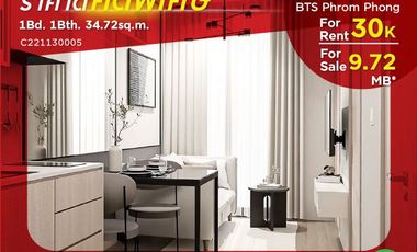 For rent and for sale 1 bed condo in Watthana, Bangkok