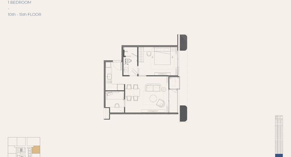 For sale 1 bed condo in Yan Nawa, Bangkok
